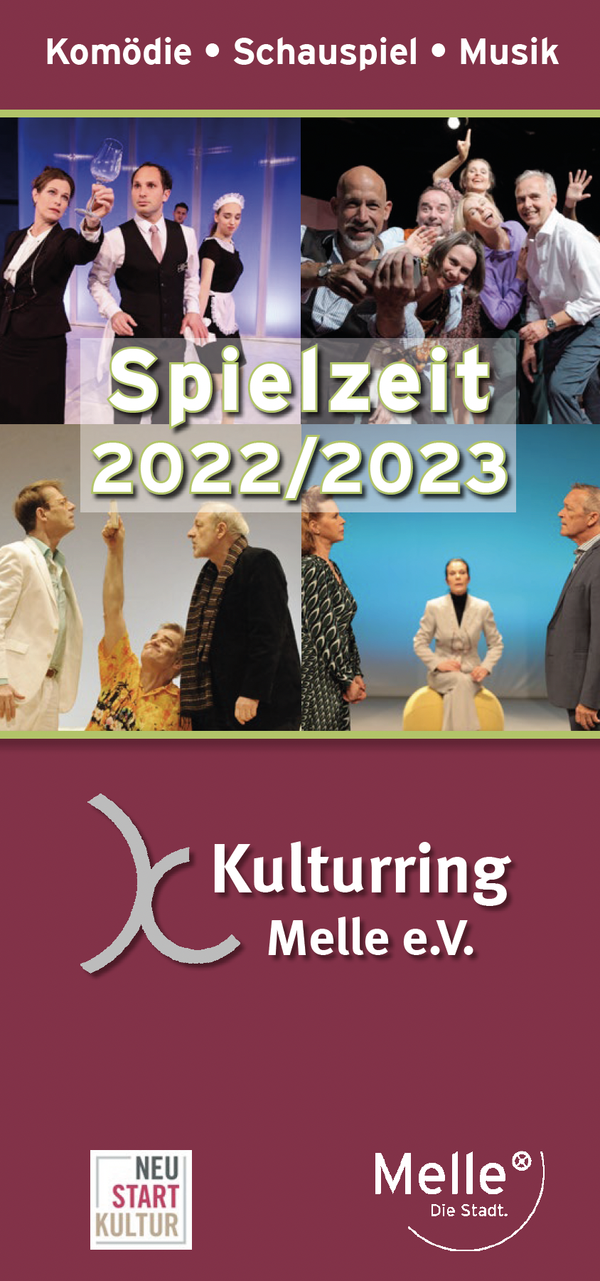 Titelseite Kulturring Melle Programmheft 2022 2023