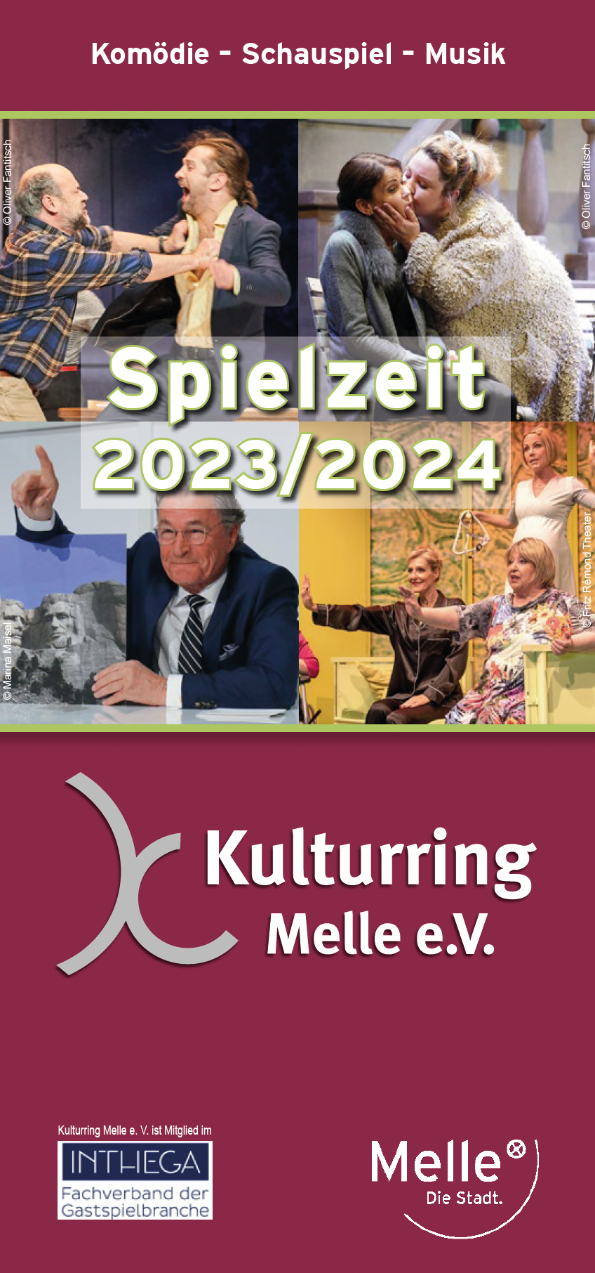 Titelseite Kulturring Melle Programmheft 2023 2024